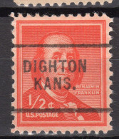 KS-190; USA Precancel/Vorausentwertung/Preo; DIGHTON (KS), Type 703 - Préoblitérés