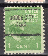 KS-192; USA Precancel/Vorausentwertung/Preo; DODGE CITY (KS), Type 704 - Préoblitérés