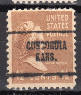 KS-165; USA Precancel/Vorausentwertung/Preo; CONCORDIA (KS), Type 704 - Préoblitérés