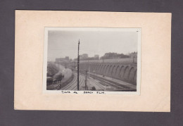 Photo Originale Collée Sur Carte Format CPA Paris 12è Gare De Bercy P.L.M Prise Du Bd Poniatowski ( 3971) - Paris (12)