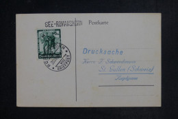 ALLEMAGNE - Carte Postale ( Zeppelin En Flamme) De Romanshorn Pour La Suisse En 1938  - L 153104 - Lettres & Documents