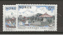 1991 MNH Norway, Mi 1064-65 Postfris** - Unused Stamps