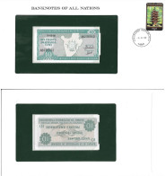 Burundi 10 Francs UNC Banknote With Cover 1990. Banknotes Of All Nations - Brieven En Documenten