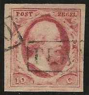 Nederland      .  NVPH   .   2 (2 Scans)  .   1852  .  O      .     Cancelled - Gebruikt