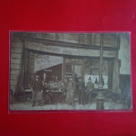 CARTE PHOTO CAFE MAISON M.JUDENNE CHAPELLE BIERE LA GLANEUSE - To Identify