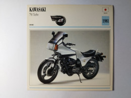 KAWASAKI 750 Turbo 1981 Japon Fiche Technique Moto - Deportes