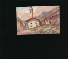 Art Peinture - Paysage Montagneux  église Village- Voir Signature -  Milan N° 1026 Italie Suisse ? - Paintings