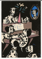 S9410 - Walt Disney Productions - Les 101 Dalmatiens - 1961 - Carte En Velours - Autres & Non Classés