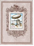 Czech Tschechien Tchèque 2023 František Běhounek Airship Zeppelin Arctic Block MNH - Fesselballons