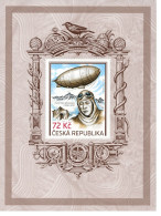 Czech Tschechien Tchèque 2023 František Běhounek Airship Zeppelin Arctic Block MNH - Montgolfières