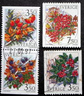 Sweden 1996  FLOWERS MiNr. 1921-24   (o ) ( Lot  I 594) - Usati