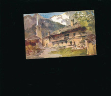 Art Peinture - Paysage Montagneux  église Village- Voir Signature -  Milan N° 3151-4  Italie Suisse ? - Peintures & Tableaux