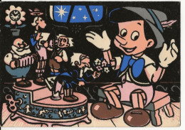 S9411- Walt Disney Productions -1963 - Pinocchio - Carte En Velours - Other & Unclassified