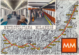 MILANO - CARTOLINA -  METROPOLITANA MILANESE - Milano