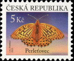 Czech Tschechien Tchèque 2023 Butterfly Silver - Washed Fritillary Stamp MNH - Vlinders