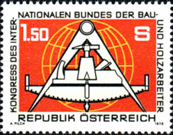 Autriche 1978 Bâtiment Industrie Congrès Travail Du Bois Bois Instruments - Andere & Zonder Classificatie