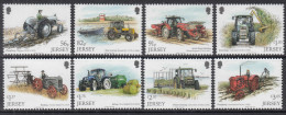 2022 Jersey Tractors Complete Set Of 8 MNH @ BELOW FACE VALUE - Jersey