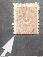 TURKEY OTTOMAN العثماني التركي Türkiye 1923 STAR AND HALF MOON CAT UNIF 680 VARIETY COLOR PERF.13 1/2 - Used Stamps