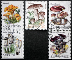 Sweden 1996  Mushrooms MiNr. 1950-54   (o ) ( Lot  I 600) - Gebraucht