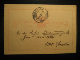 LOURENÇO MARQUES 1896 To SMS Seeadler Germany Cancel 20 Reis UPU Bilhete Postal Stationery Card Moçambique MOZAMBIQUE - Mozambique
