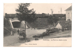52 HAUTE MARNE - CHALINDREY Le Pont De Chemin De Fer, Locomotive - Chalindrey