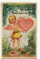 SAINT JEAN DE MONTS - Carte à Système Dépliant, 10 Mini Vues - Illustrateur Jansen, Ange - Saint Jean De Monts