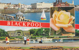 Postcard - Blackpool - 2 Views  - Card No. 27A - Posted 05-08-1976 - VG - Ohne Zuordnung