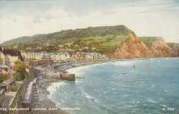 Postcard - The Esplanade Looking East, Sidmouth  - Card No. A 755 - Posted 26-01-1965 - VG - Unclassified