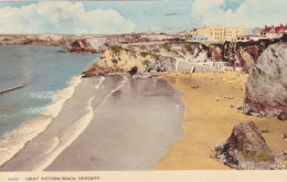 Postcard - Great Western Beach, Newquay  - Card No. 45593 - Posted 04-08-1960 - VG (Album Marks On Rear) - Sin Clasificación