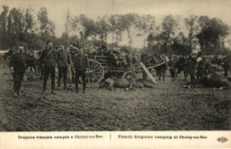 DRAGONS FRANCAIS CAMPES A CHOISY AU BAC - War 1914-18