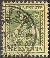 Schweiz Suisse Pro Juventute 1917: Unterwaldnerin Zu WI 8 Mi 134 Yv 155 Mit ⊙ ....RTSWIL ?.I.18 (Zumstein CHF 10.00) - Gebraucht