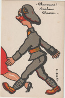 CPA - MILITARIA - FANTAISIE - CHASSEURS ! SACHONS CHASSER - CHASSEUR ALPIN - Illustrateur Remy - Humor