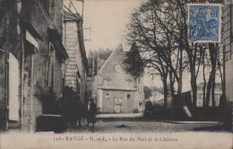 BAUGE La Rue Du Mail Et Le Château - Autres & Non Classés