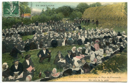 CPA Couleur Voyagé 1915 * EN BRETAGNE Une Noce De 1.500 Personnes Au Pays De Cornouailles Un Coin De La Table - Bretagne