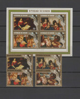 Burundi 1984 Paintings Botticelli, Murillo, Del Garbo, Bassano, Christmas Set Of 4 + S/s MNH - Madonna