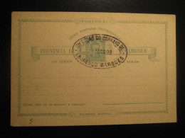 LOURENÇO MARQUES 1898 Cancel 30 Reis UPU Bilhete Postal Stationery Card Provincia De Moçambique MOZAMBIQUE - Mozambique