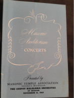 OSIPOV BALALAIKA ORCHESTRA OR MOSCOW DETROIT 1969 CONCERT PROGRAM PROGRAMME - Programme