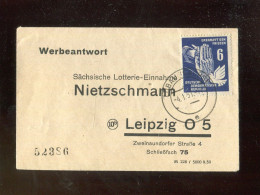 "DDR" 1950, Mi. 276 EF Auf Brief Mit Stegstempel "LOEBAU" (R2136) - Storia Postale