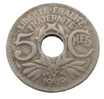 FRANCE....5 Centimes Lindauer  Année 1919  Grand Module (voir Images) - 5 Centimes