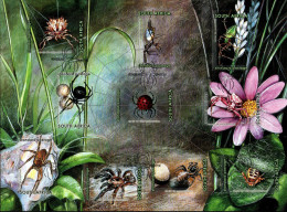 Südafrika South Africa 2004 - Mi.Nr. 1565 - 1574 Folienbogen - Gestempelt Used - Tiere Animals Spinnen Spiders - Ragni