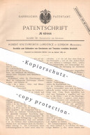 Original Patent - Robert Southworth Lawrence , London , Middlesex , England | 1889 | Geschütz Für Torpedo , Geschoss !! - Historical Documents