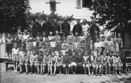 MERCURY GEMILLY CARTE PHOTO CENTRE  DE LA BELLE ETOILE  08/1951 COLONIE GROUPE LECLERC - Autres & Non Classés