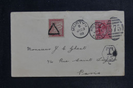 FRANCE - Taxe De Paris Sur Enveloppe De Grande Bretagne En 1902 - L 153118 - 1859-1959 Lettres & Documents