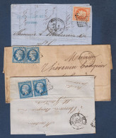 Haute Garonne - Lot De 3 Lettres Avec Timbres Napoléon - Sonstige & Ohne Zuordnung