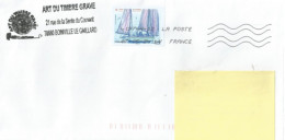 Fête Du Timbre 2024 - A Bord D'un Voilier, Seul Sur Lettre - Cartas & Documentos