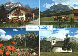 71958800 Kruen Hotel Toni-Hof Mittenwald Zugspitze Kutschenfahrt Wettersteinspit - Autres & Non Classés