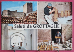 Visuel Très Peu Courant - Italie - Saluti Da Grottaglie - Poteries - Taranto
