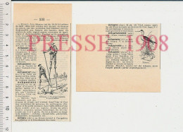 Doc 1908 Echasses Landes Berger Landais + Echasse Oiseau 231ZA5 - Non Classés