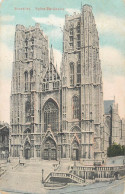 Postcard Belgium Bruxelles St. Gudule Church - Altri & Non Classificati