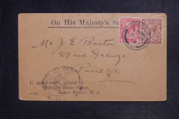 ROYAUME UNI - Enveloppe De  Londres Pour Paris En 1919 - L 153121 - Brieven En Documenten